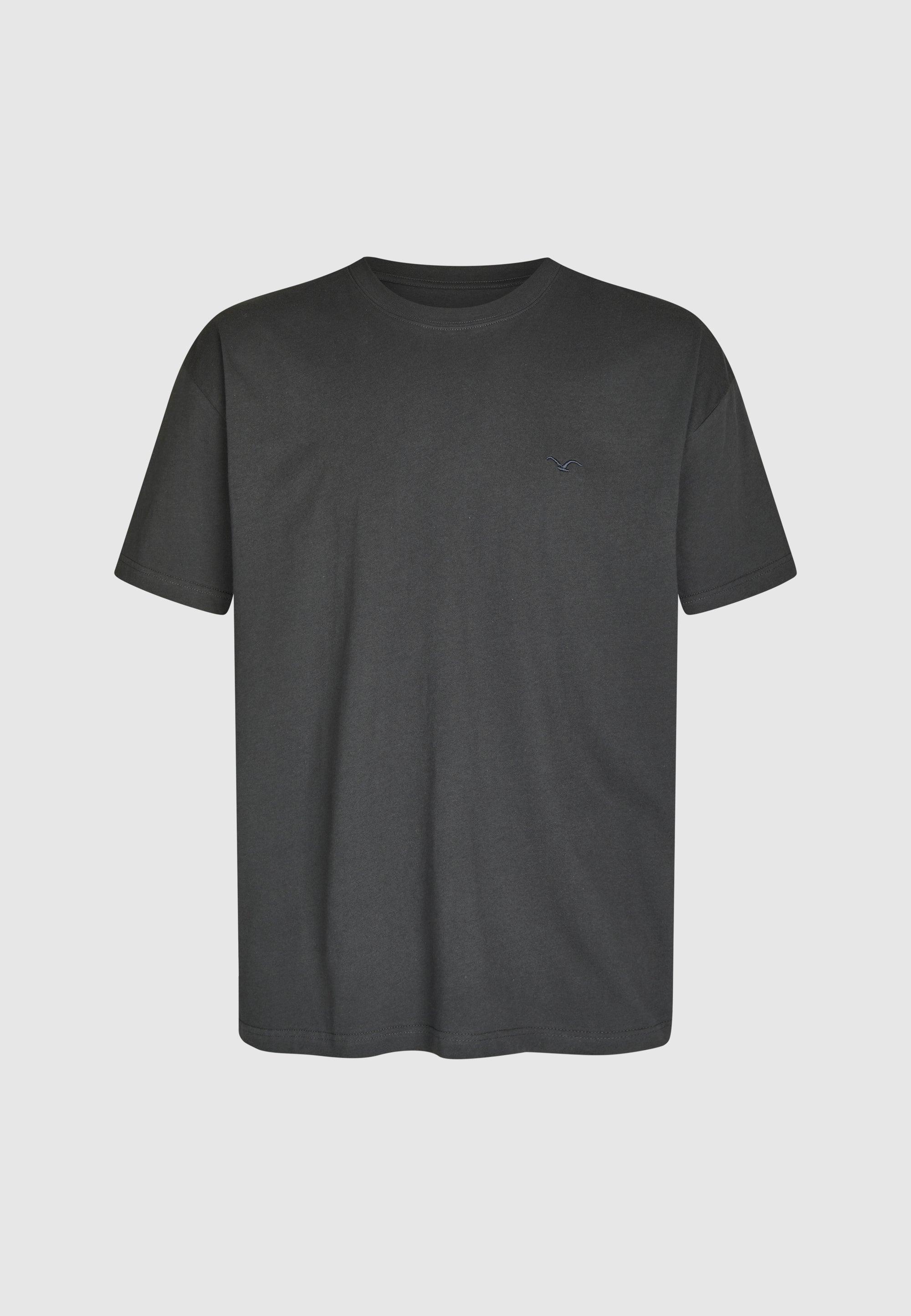 Cleptomanicx Blue Graphite Ligull Boxy Tee T-Shirt Herren dunkelgrau